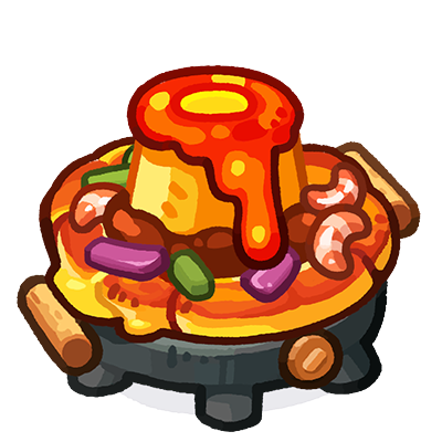 Volcano Pizza feeding item